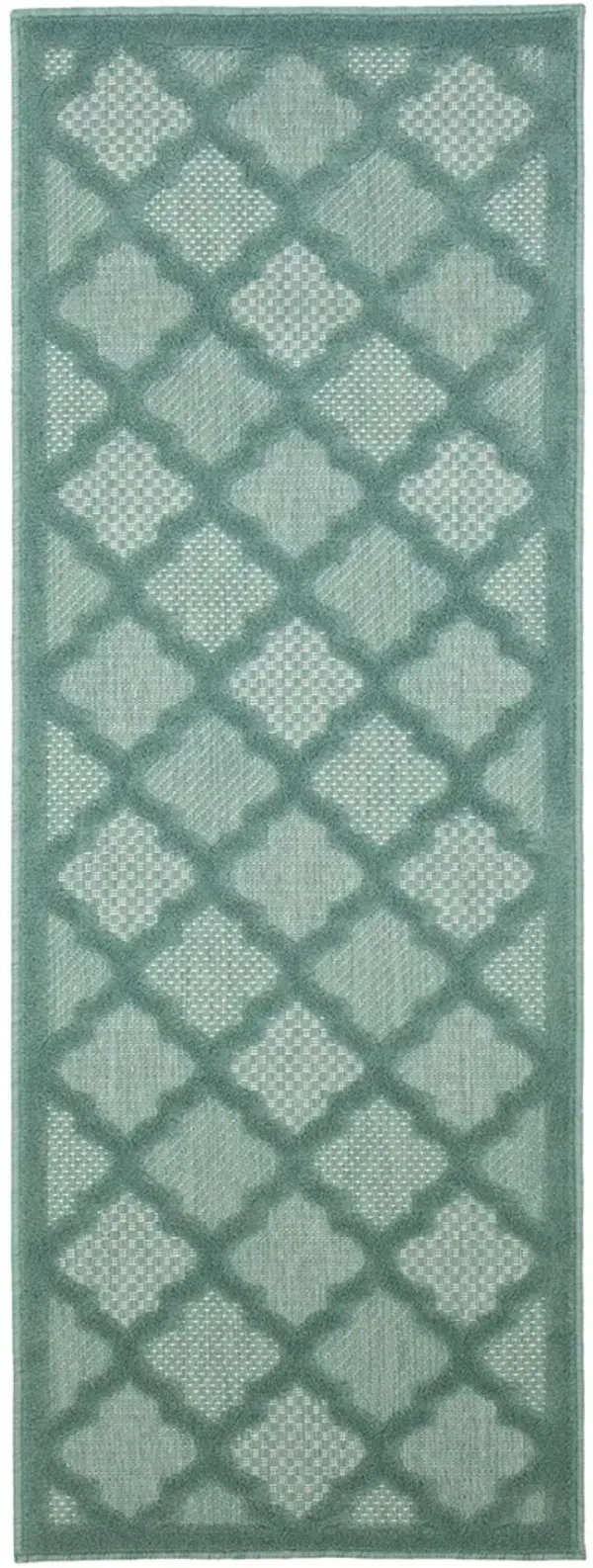 Easy Care NES01 Aqua/Teal 2' x 6' Rug
