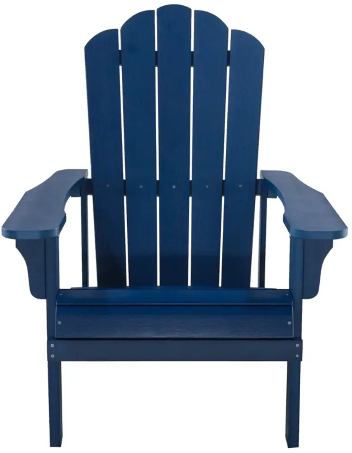 Blue Weather-Resistant Adirondack Chair for Outdoor Use