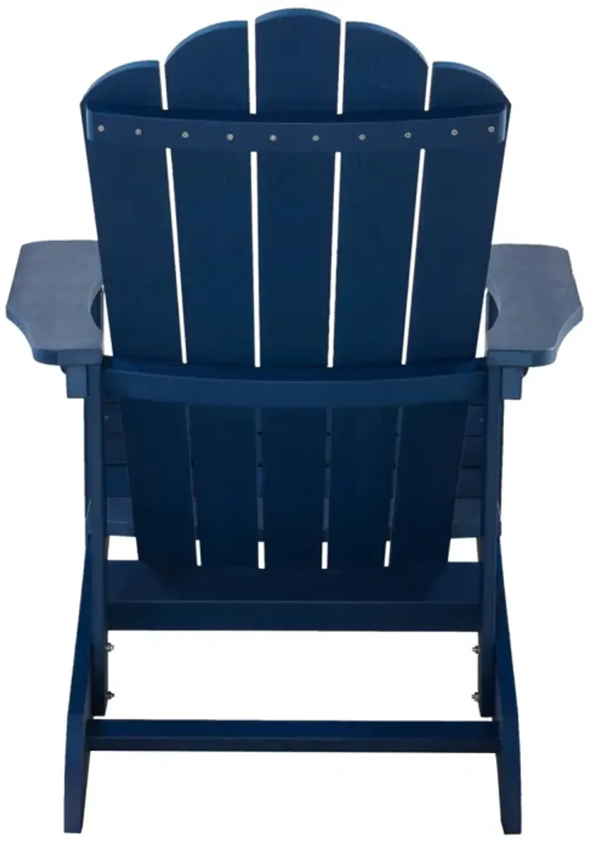 Blue Weather-Resistant Adirondack Chair for Outdoor Use