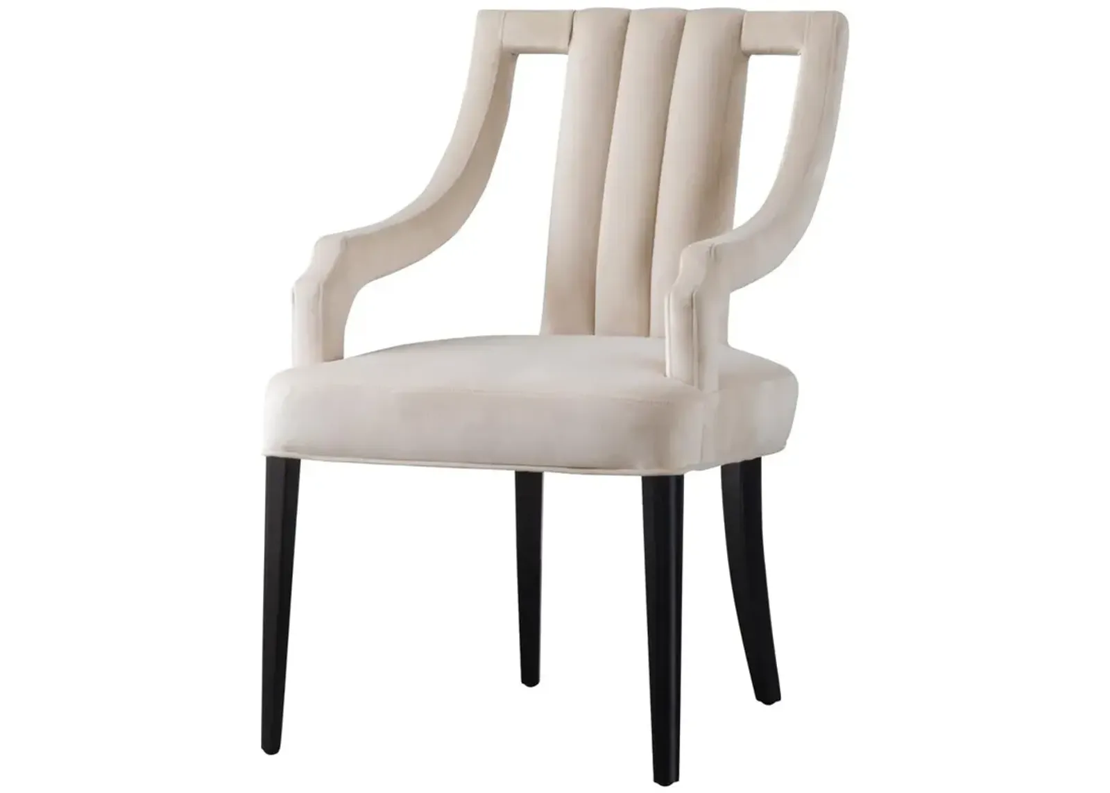 Viola Velvet Fabric Klismos Chair