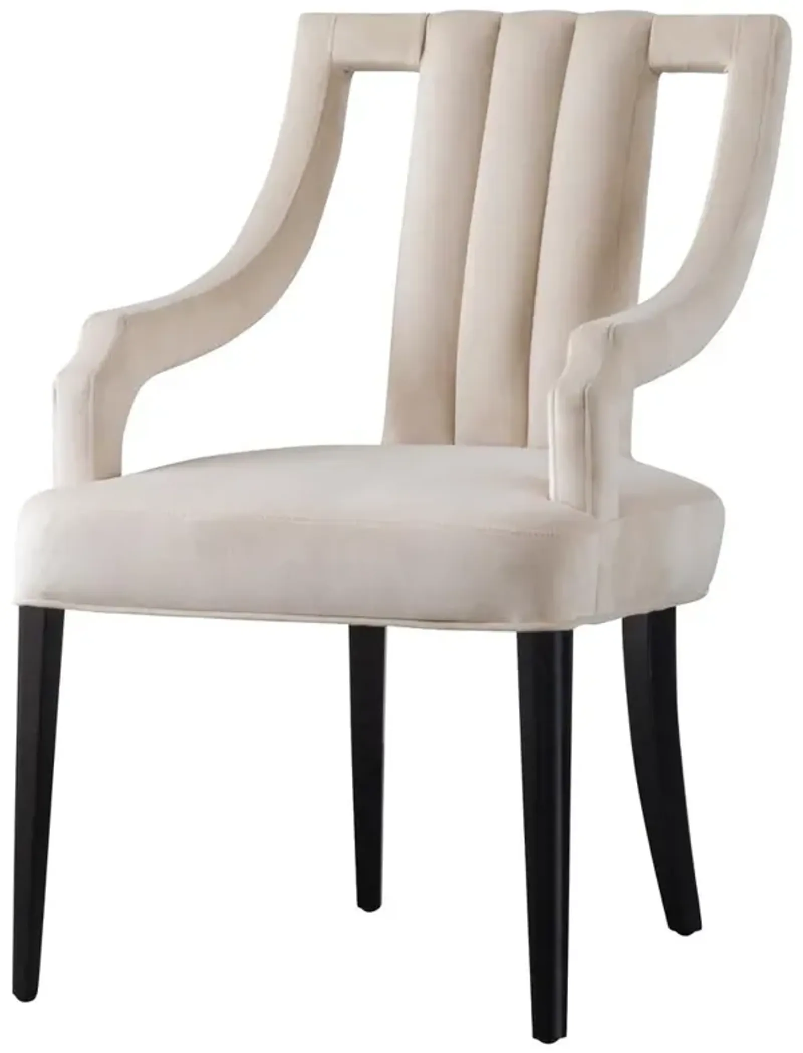 Viola Velvet Fabric Klismos Chair