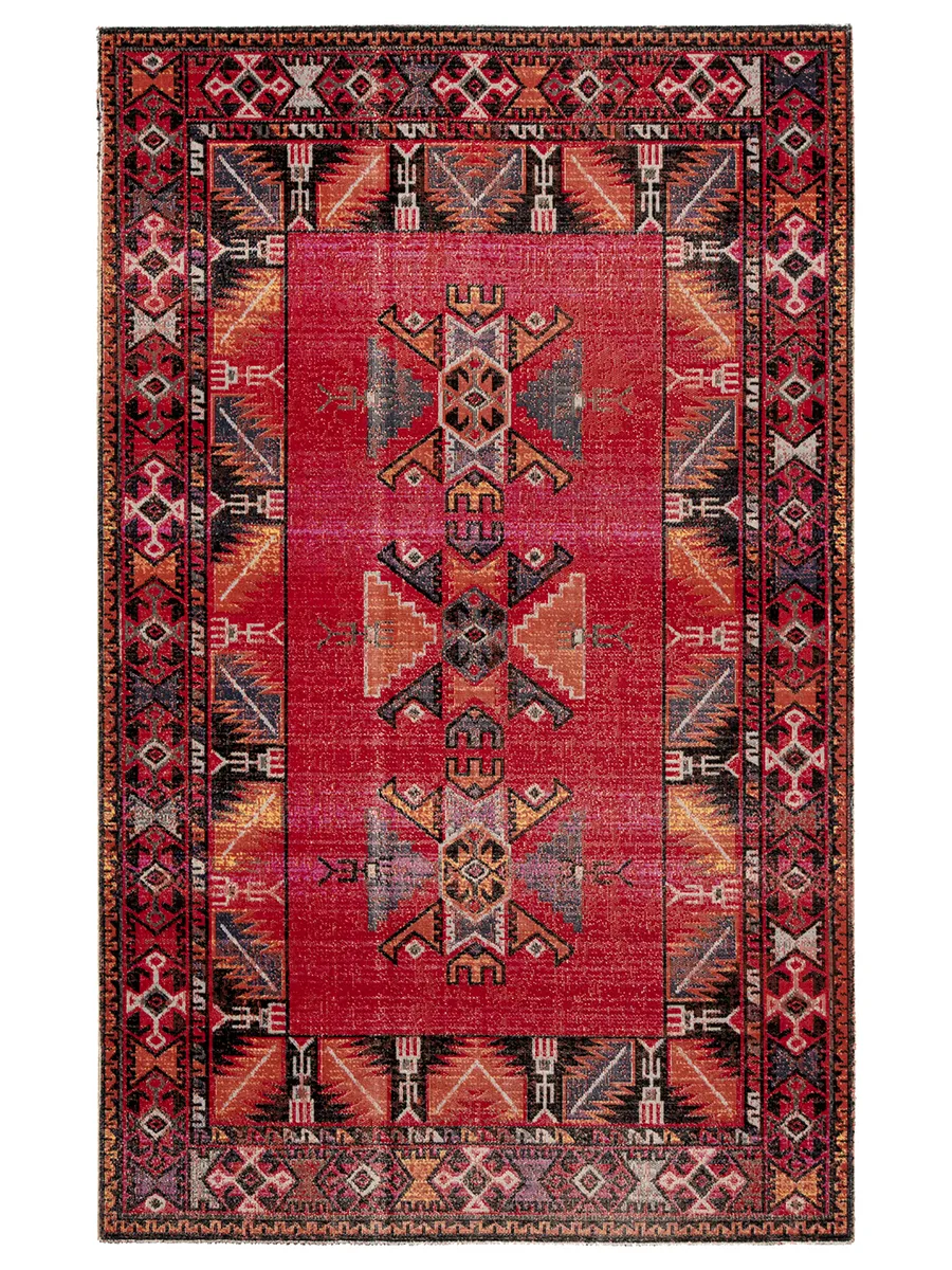 Polaris Paloma Red 2'8" x 10' Runner Rug