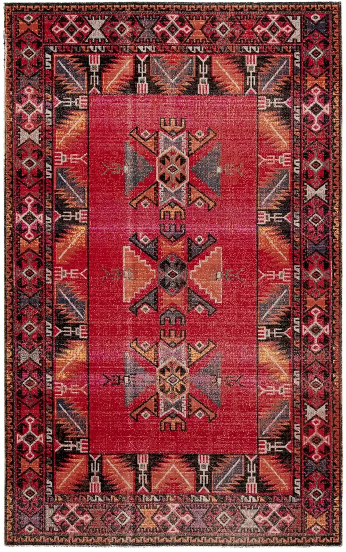 Polaris Paloma Red 2'8" x 10' Runner Rug