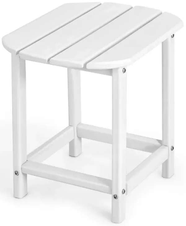 Weather Resistant Side Table for Garden Yard Patio Outdoor Use