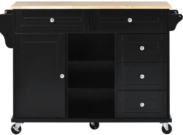 Merax Rolling Mobile Kitchen Island