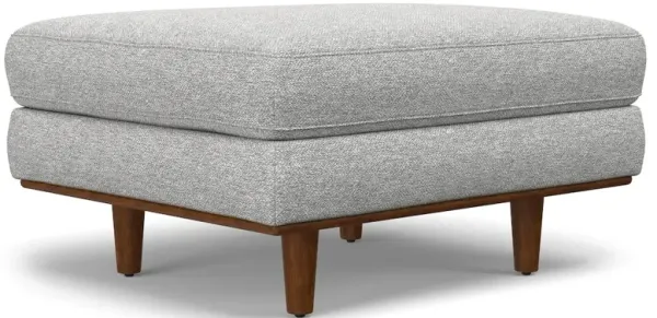 Simpli Home Morrison Ottoman In Woven-Blend Fabric