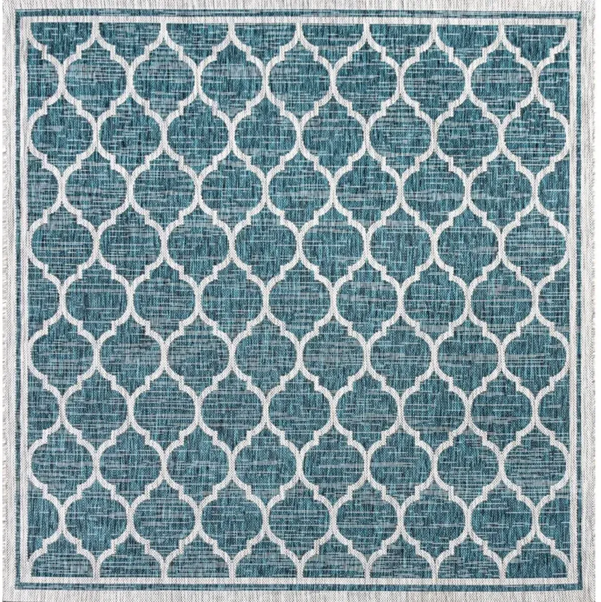 Trebol Moroccan Trellis Textured Weave Indoor/Outdoor Area Rug