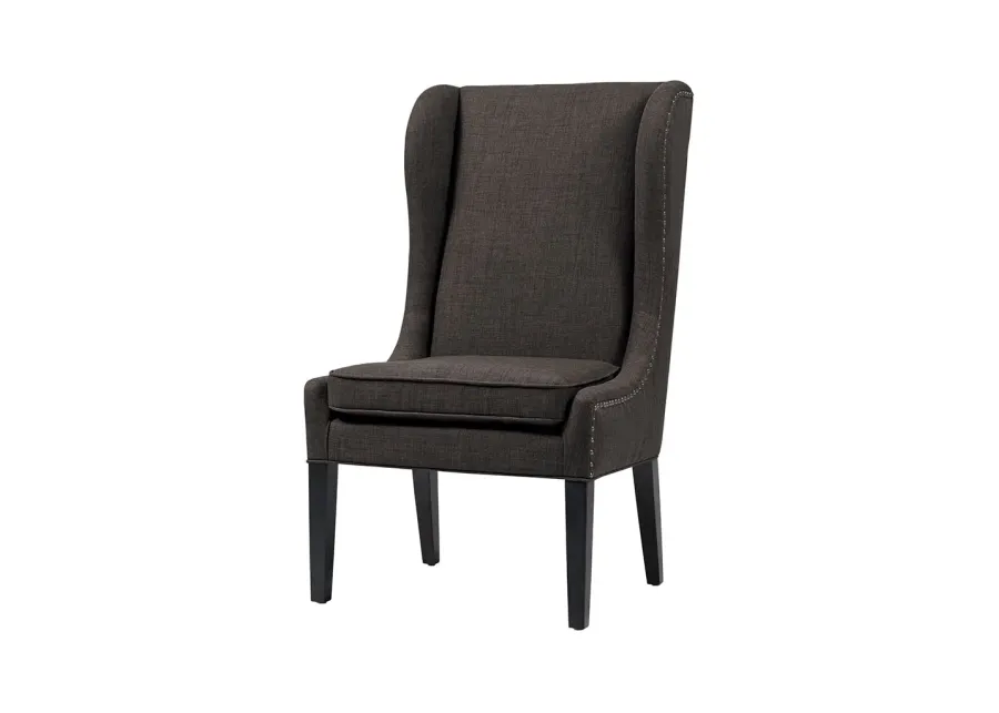 Gracie Mills Nataly Traditional Upholstered High Wing back Dining Chair