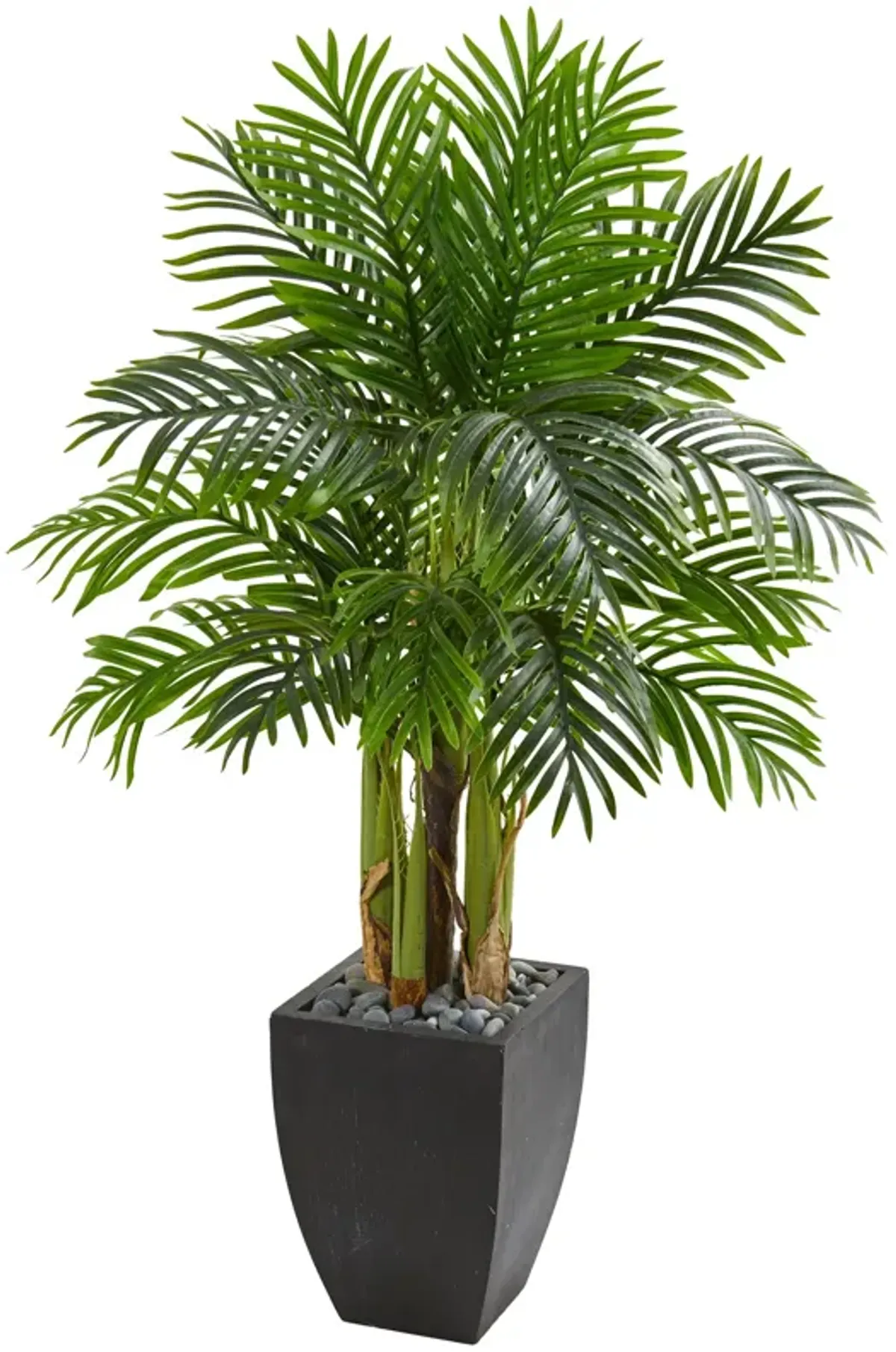 HomPlanti  Kentia Palm Artificial Tree in Black Planter