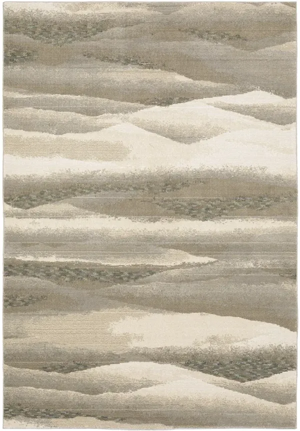 Evolution 6'7" x 9'6" Beige Rug