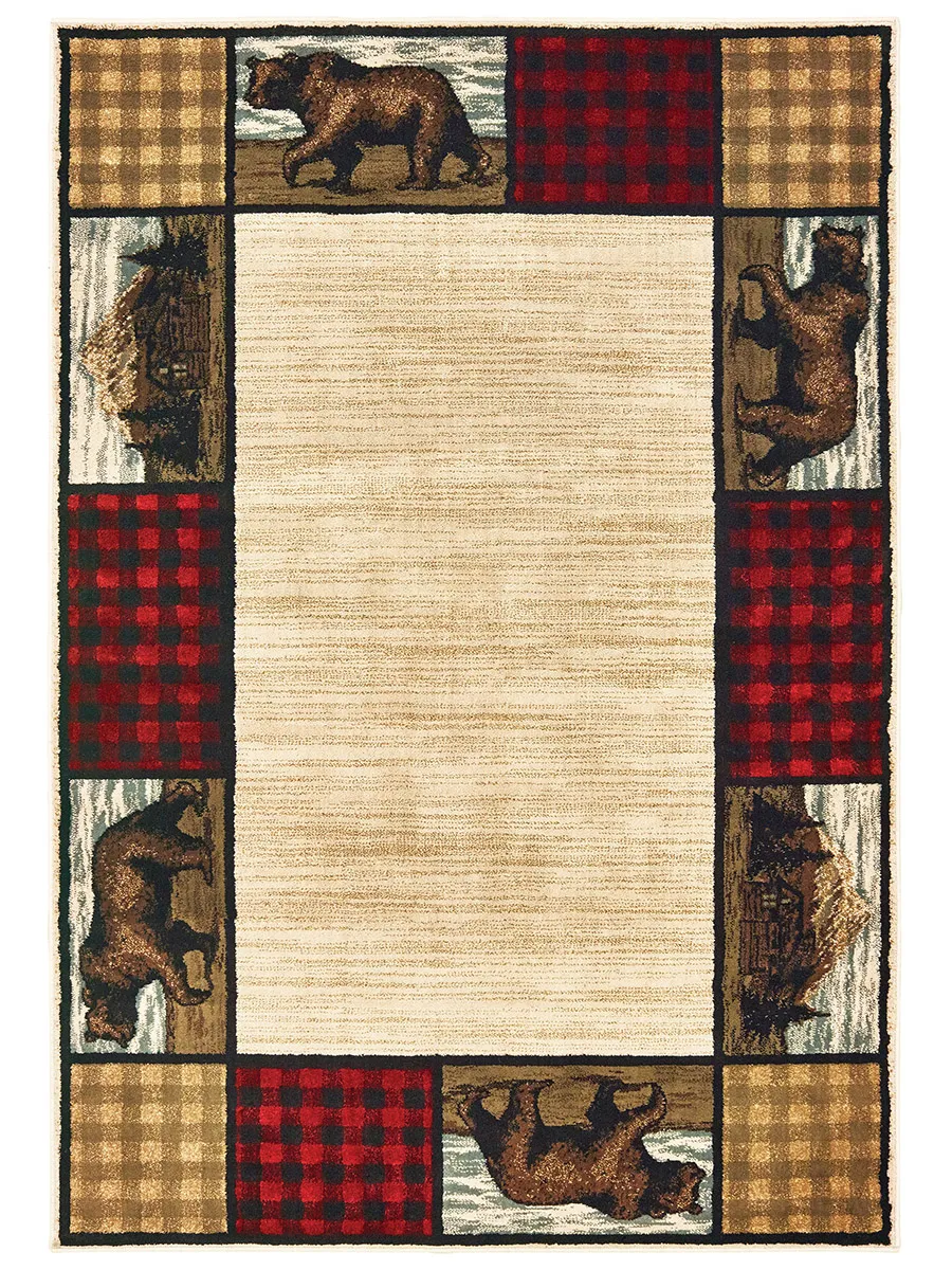 Woodlands 7'10" x 10' Ivory Rug