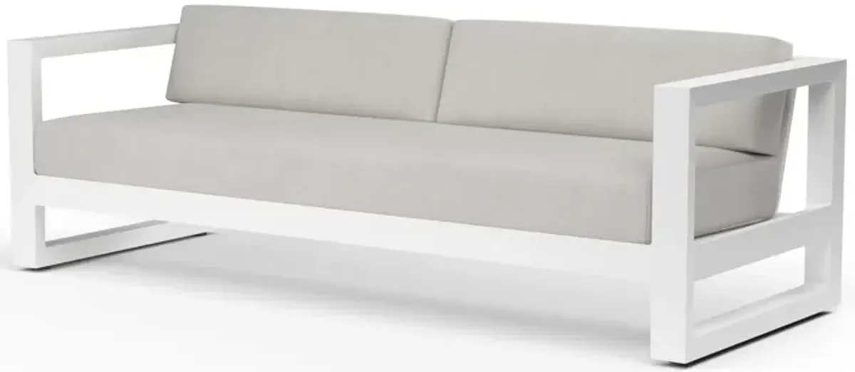 Newport Sofa in Cast Silver, No Welt