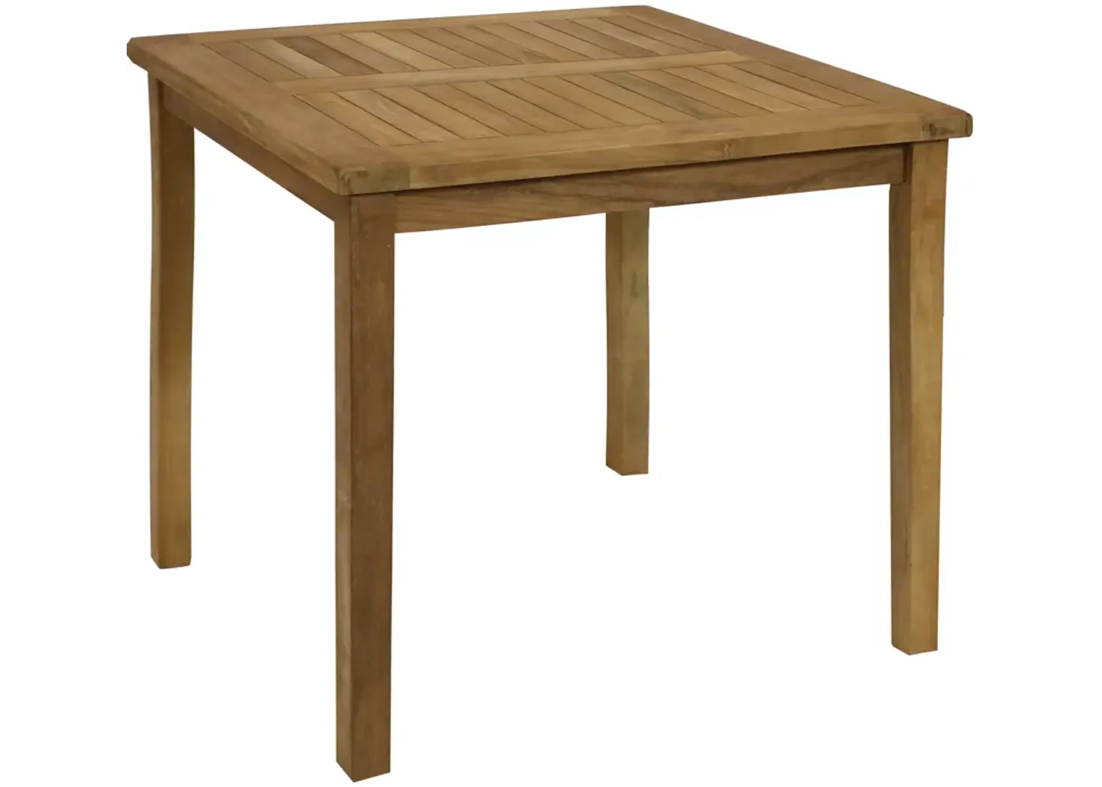 Sunnydaze 31.5 in Solid Teak Square Patio Dining Table