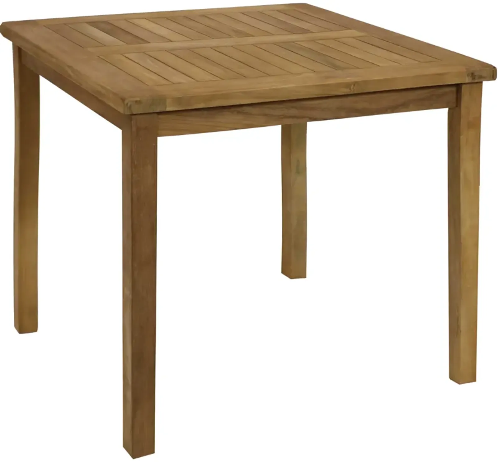 Sunnydaze 31.5 in Solid Teak Square Patio Dining Table