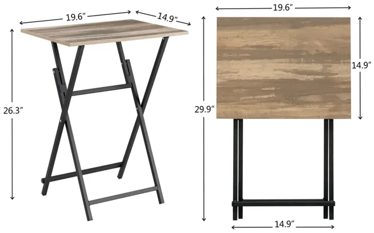 Portable Folding TV Tray Table for Small Spaces