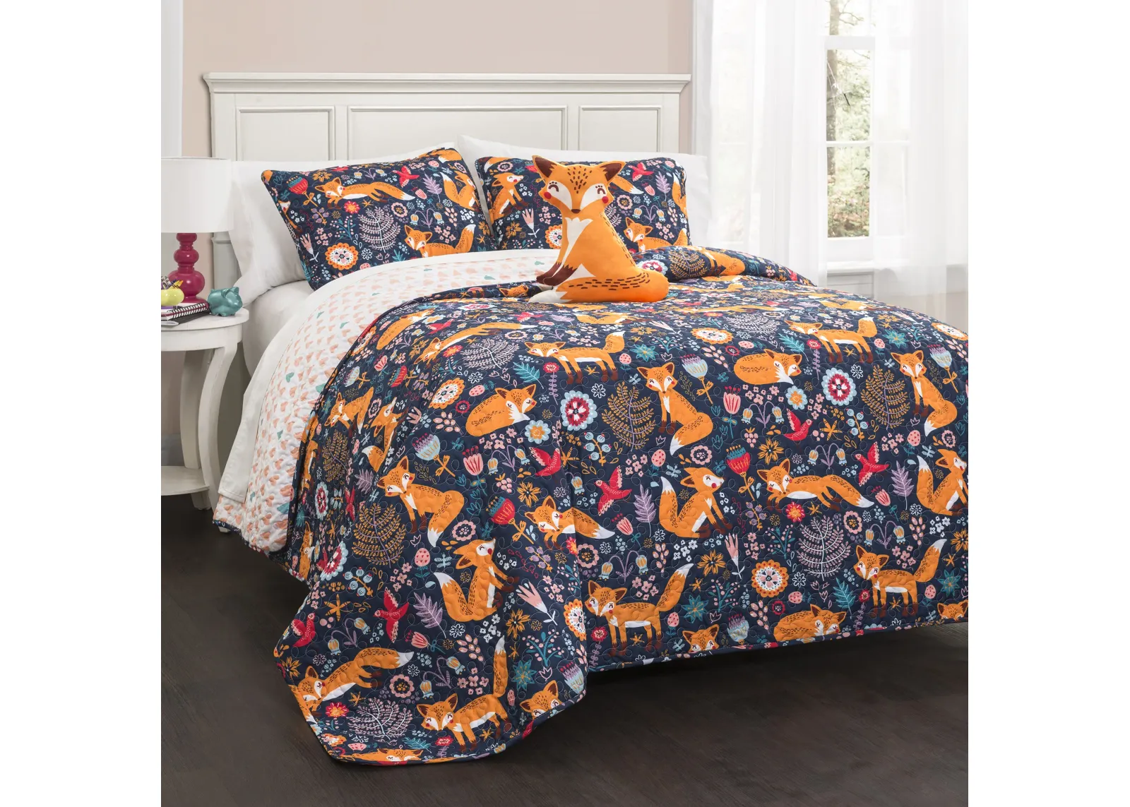 Pixie Fox Quilt 3Pc Set