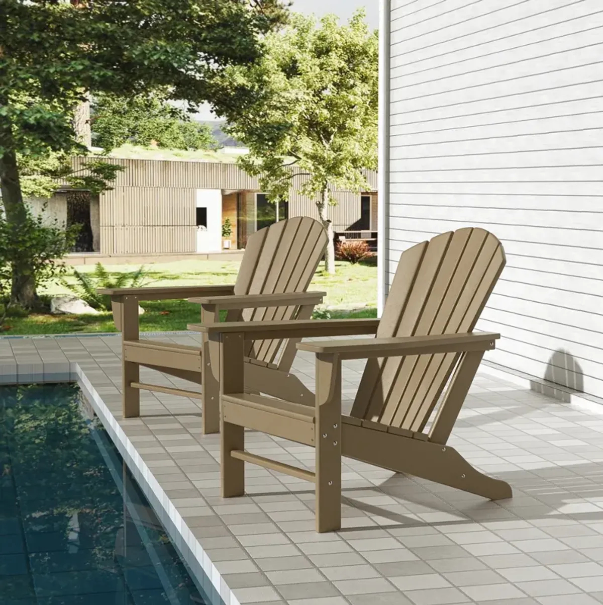 WestinTrends Outdoor Patio Adirondack Chair (Set of 2)