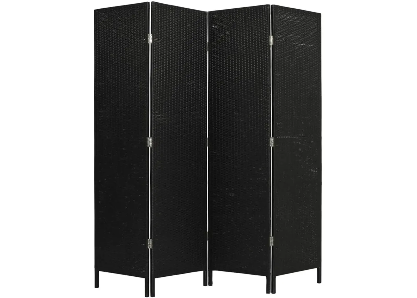 Legacy Decor 3 Panels Patio Outdoor Privacy Screen Room Divider Partition Brown Resin Wicker Weather Resistant