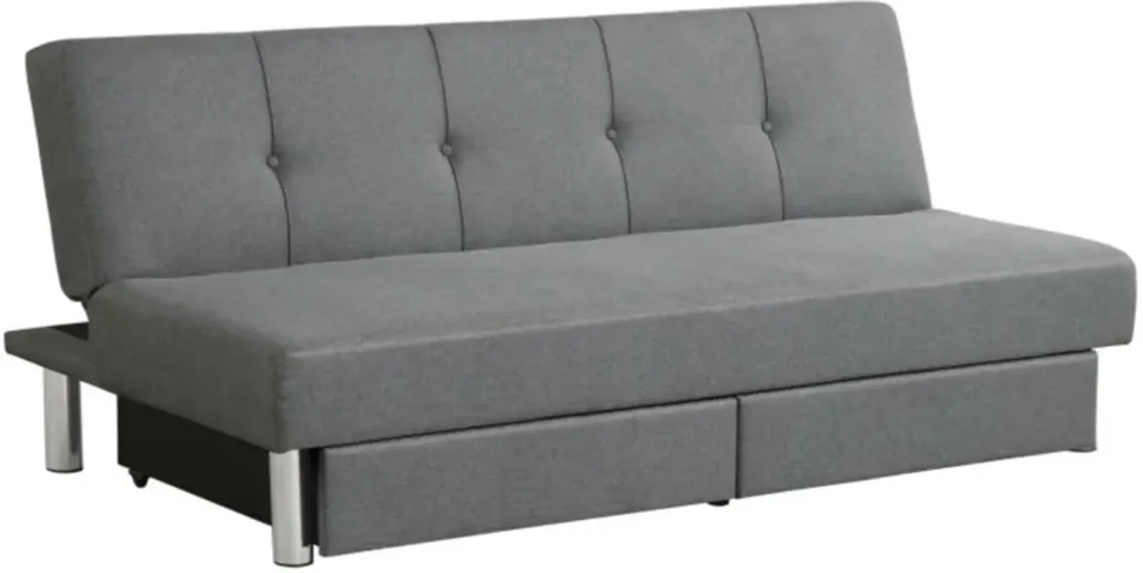 Hivvago 3-Seat Convertible Sofa Bed with 2 Large Drawers and 3 Adjustable Angles