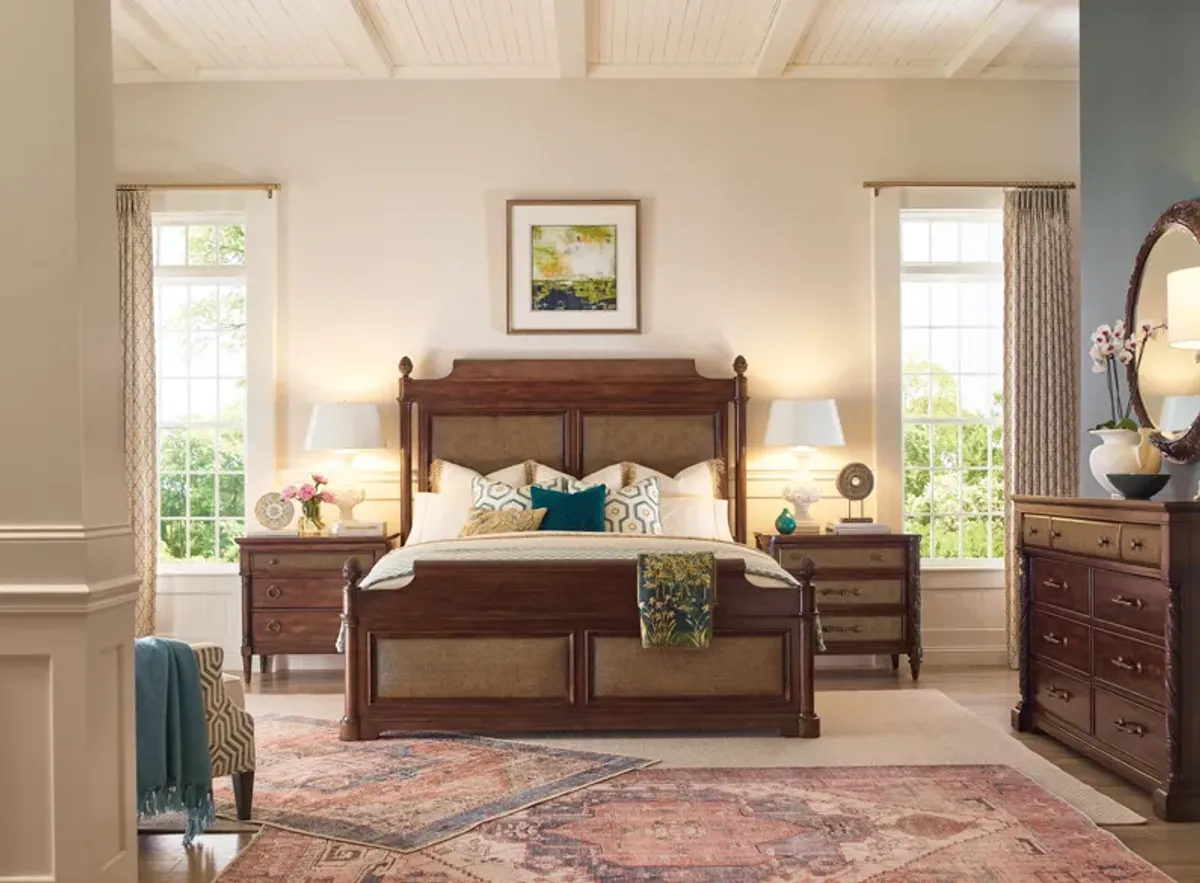 Charleston California King Panel Bed