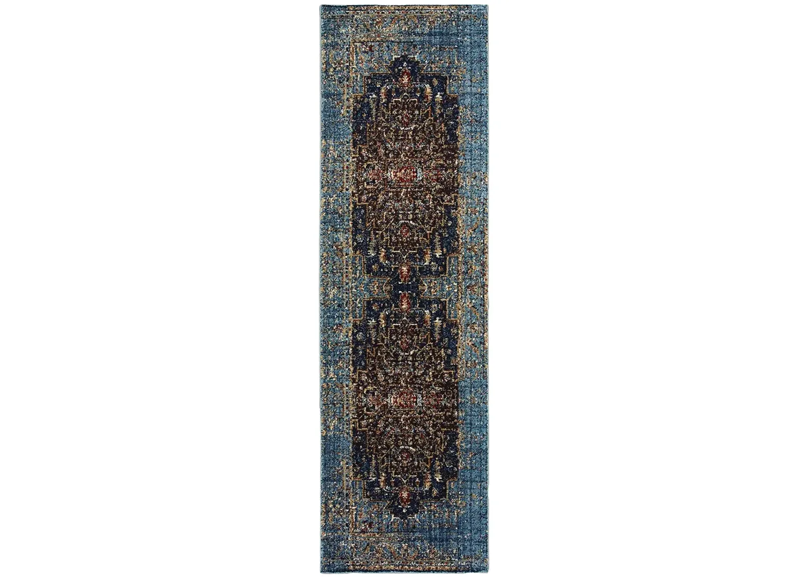 Empire 2'3" x 7'6" Blue Rug