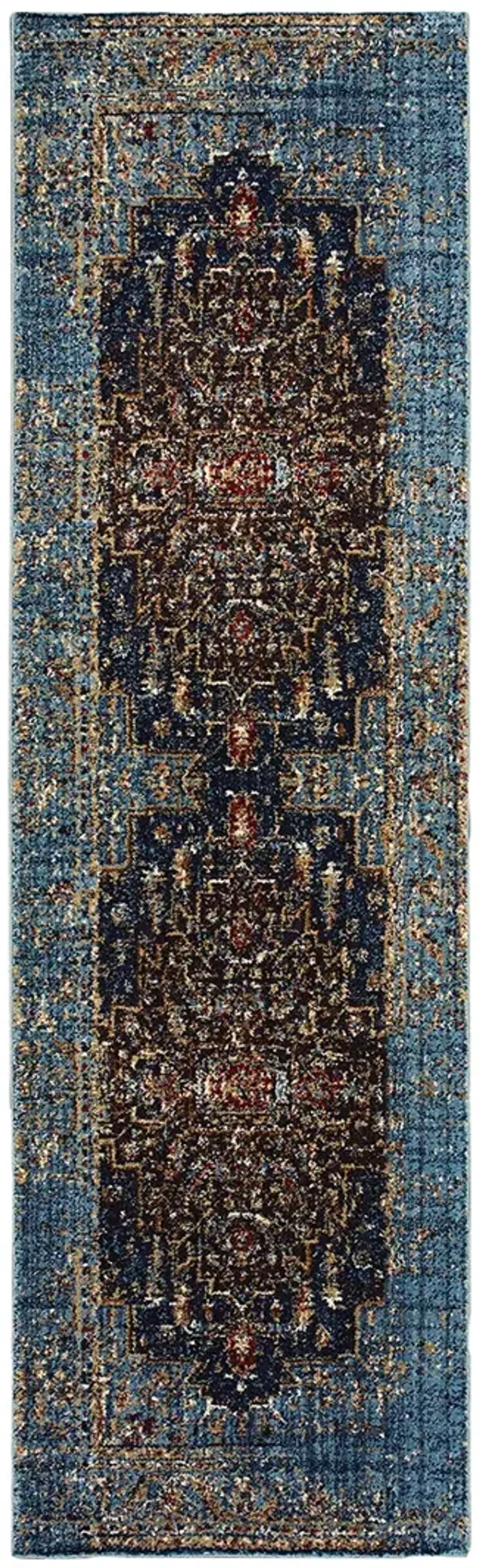 Empire 2'3" x 7'6" Blue Rug