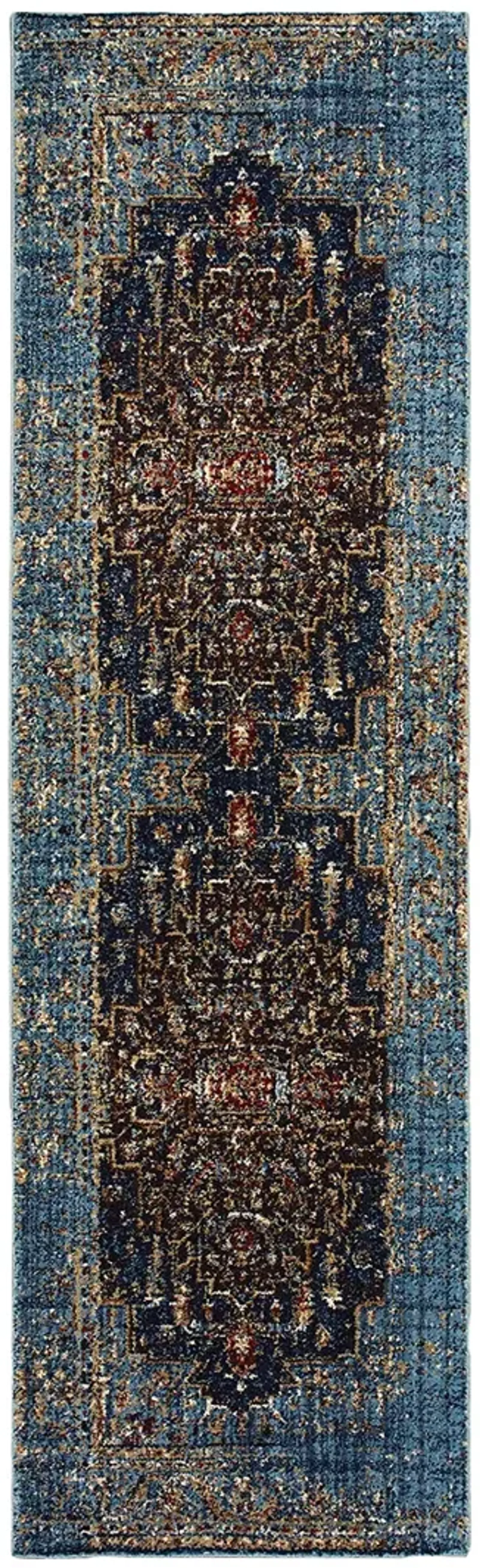 Empire 2'3" x 7'6" Blue Rug