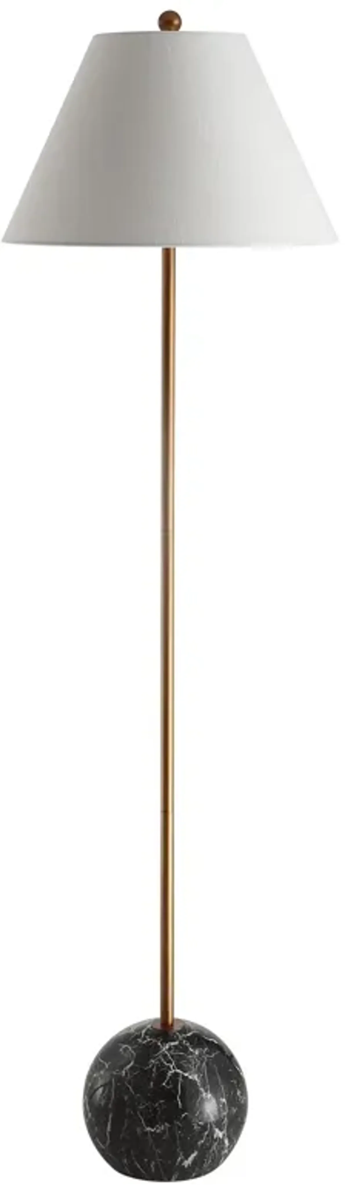 Miami Minimalist Resin/Metal LED Floor Lamp