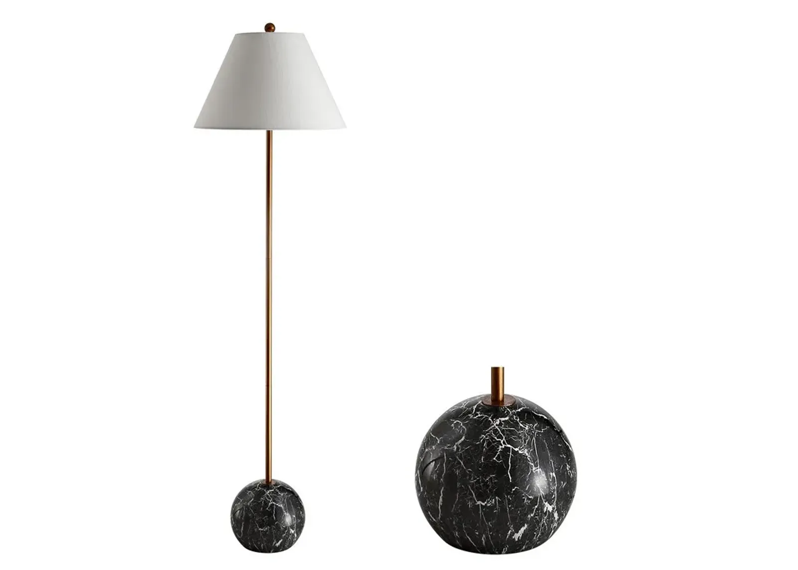 Miami Minimalist Resin/Metal LED Floor Lamp