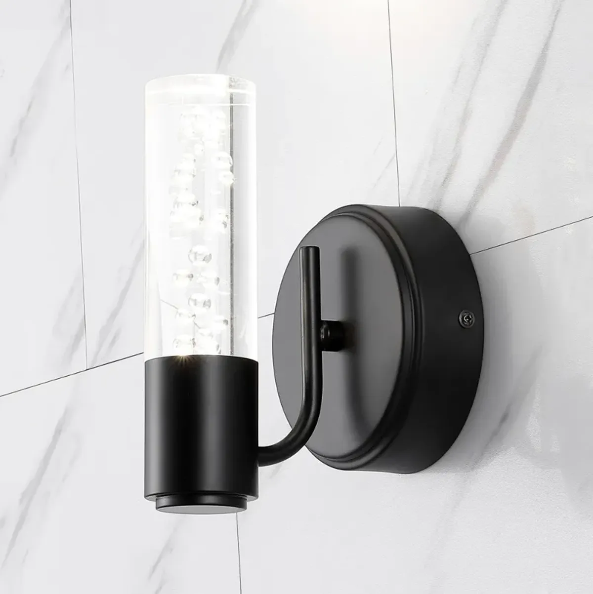 Bolha Minimalist Modern Bubble Acrylic/Iron Integrated LED Vanity Light