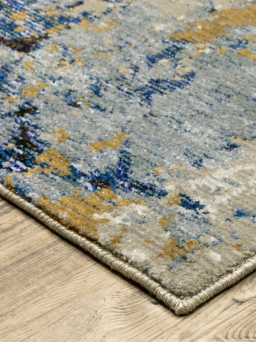 Evolution 1'10" x 3'2" Blue Rug