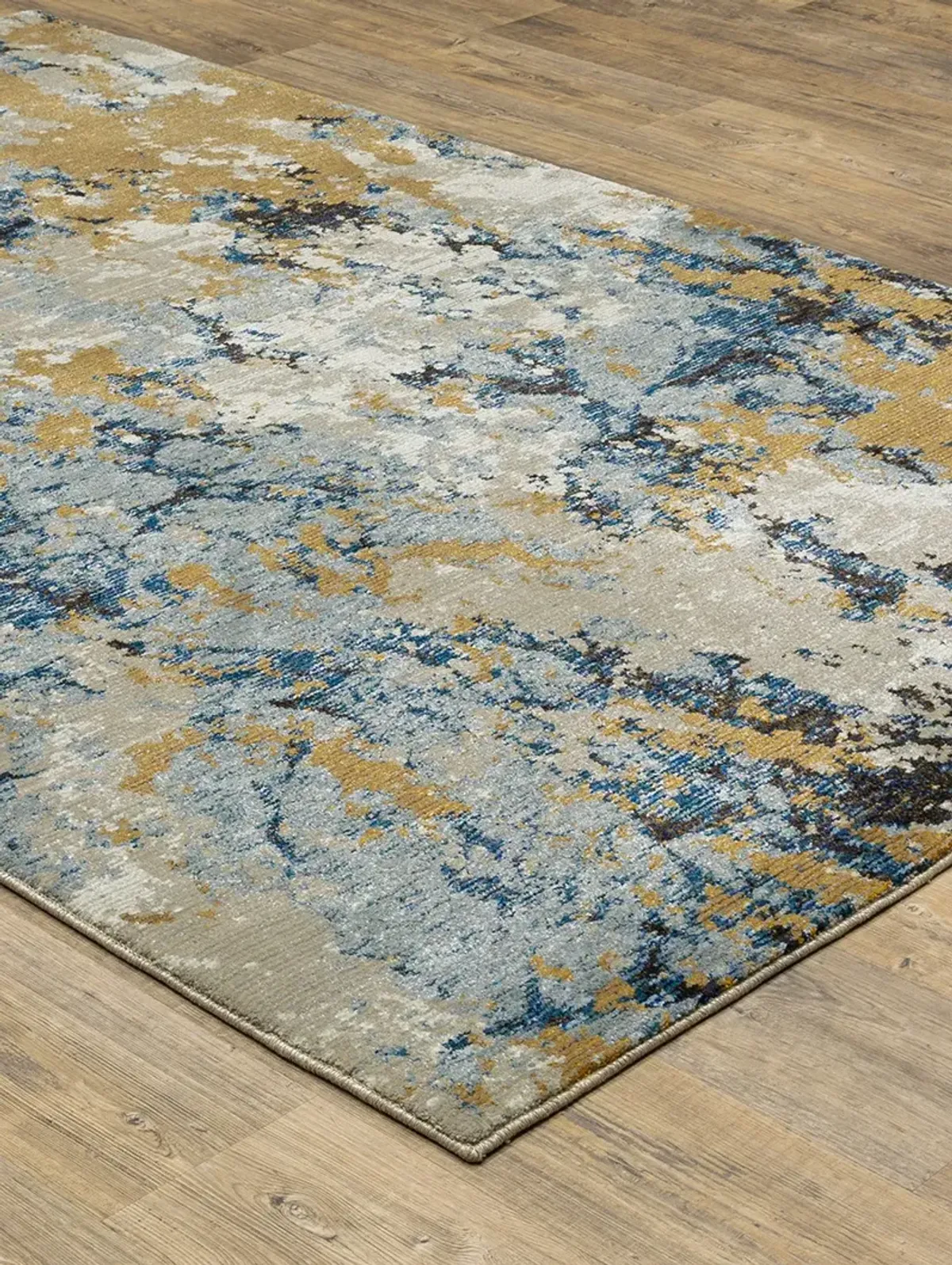 Evolution 1'10" x 3'2" Blue Rug