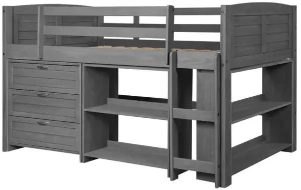 Donco Trading Twin Louver Modular Low Loft-Combo B