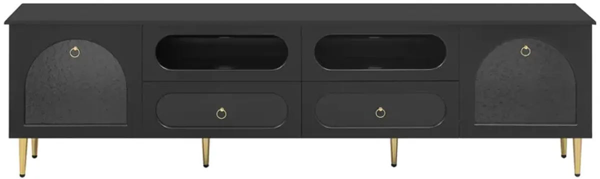 Merax Retro TV Stand Media Console Cabinet