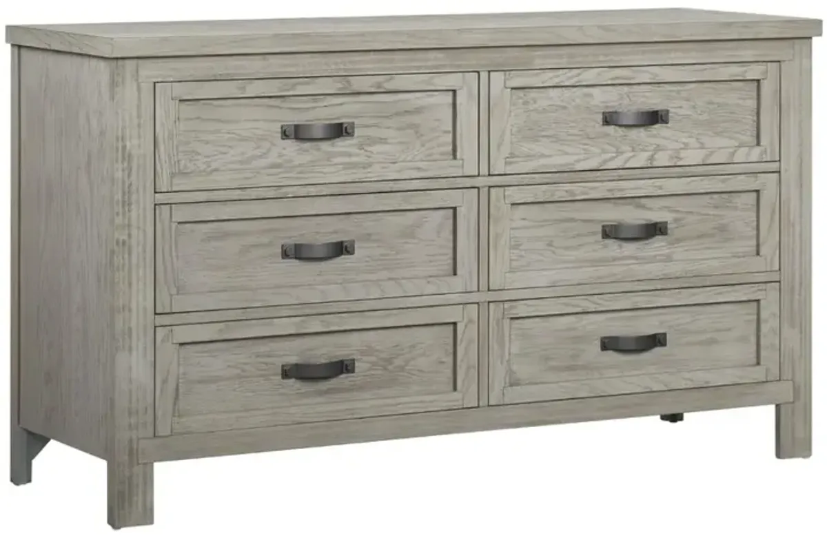 Soho Baby Hanover 6 Dr Dresser Oak Gray