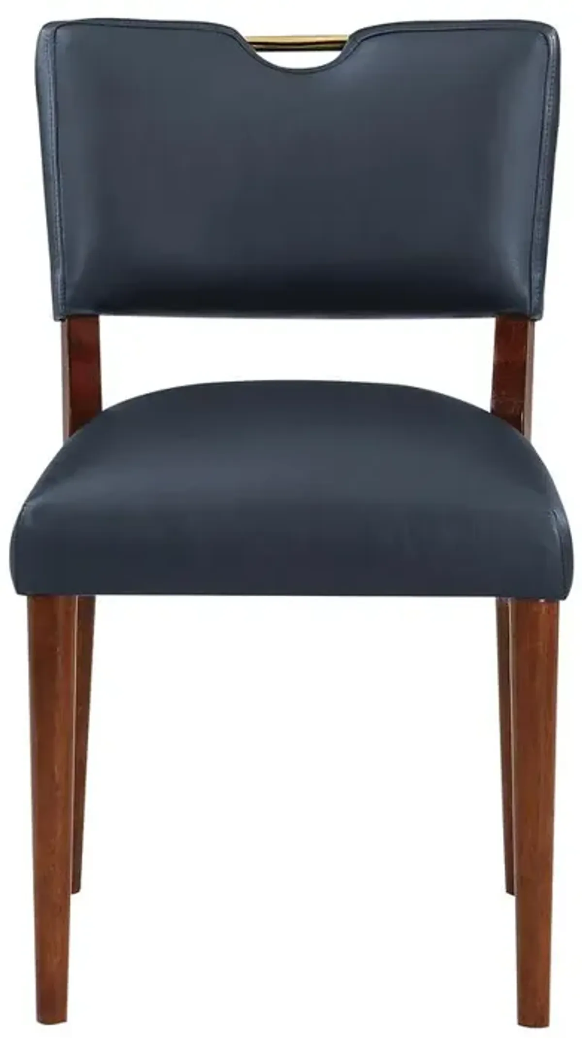 Bonito Midnight Blue Faux Leather Dining Chair - Set of 2