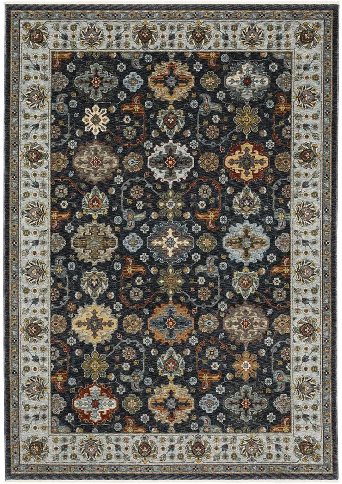 Aberdeen 3'3" x 5' Blue Rug