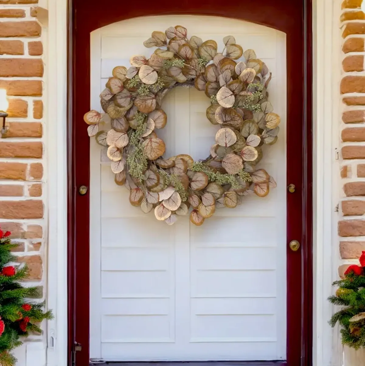 Eucalyptus Wreath – Fresh and Elegant Greenery Décor for Home, Door, or Seasonal Displays