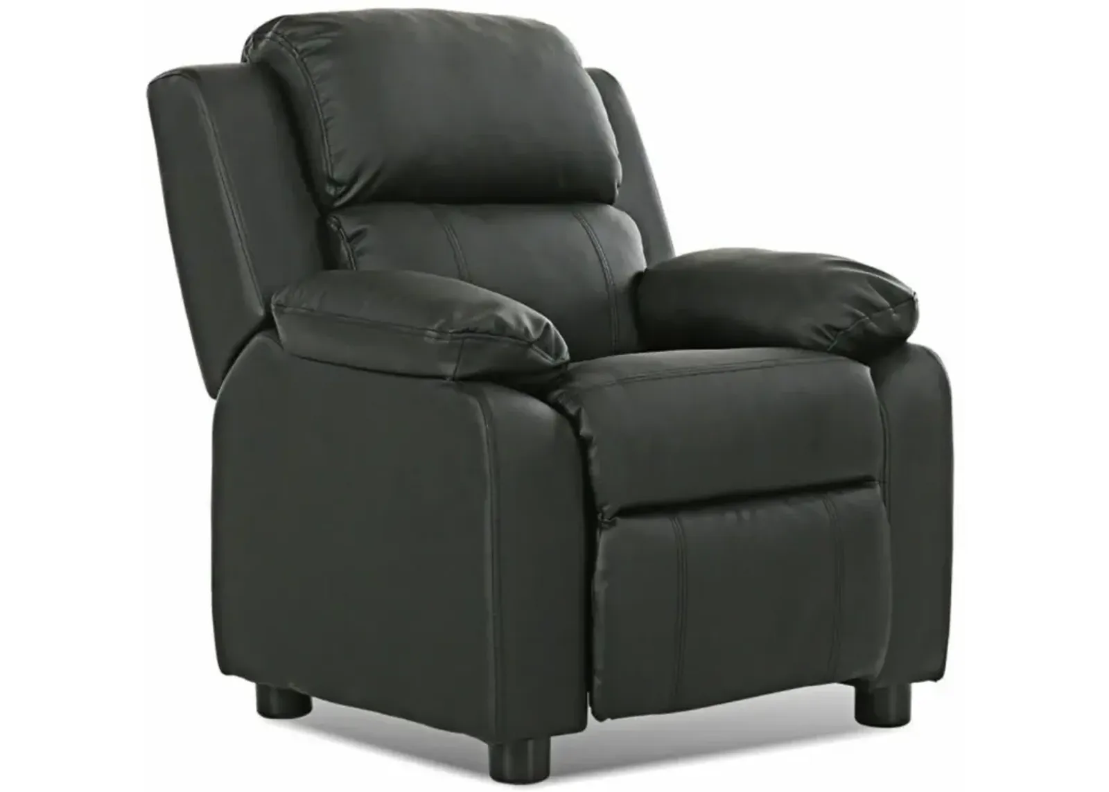 Hivvago Deluxe Kids Armchair Recliner Headrest Sofa w/ Storage Arms