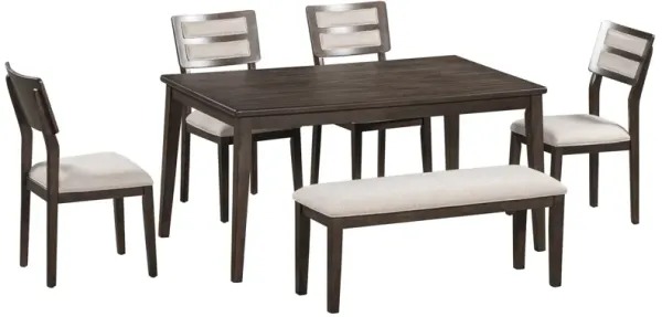 Merax Classic and Traditional Style 6 - Piece Dining Set