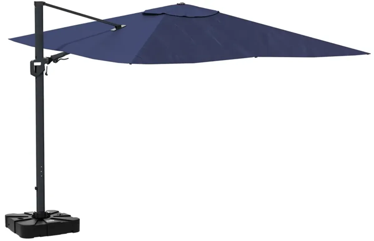 11FT Square Cantilever Patio Umbrella (with Base)