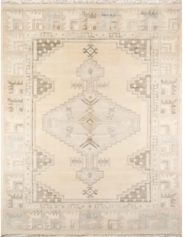Erin Gates Traditional Rectangle Area Rug, Beige, 5'6 X 8'6
