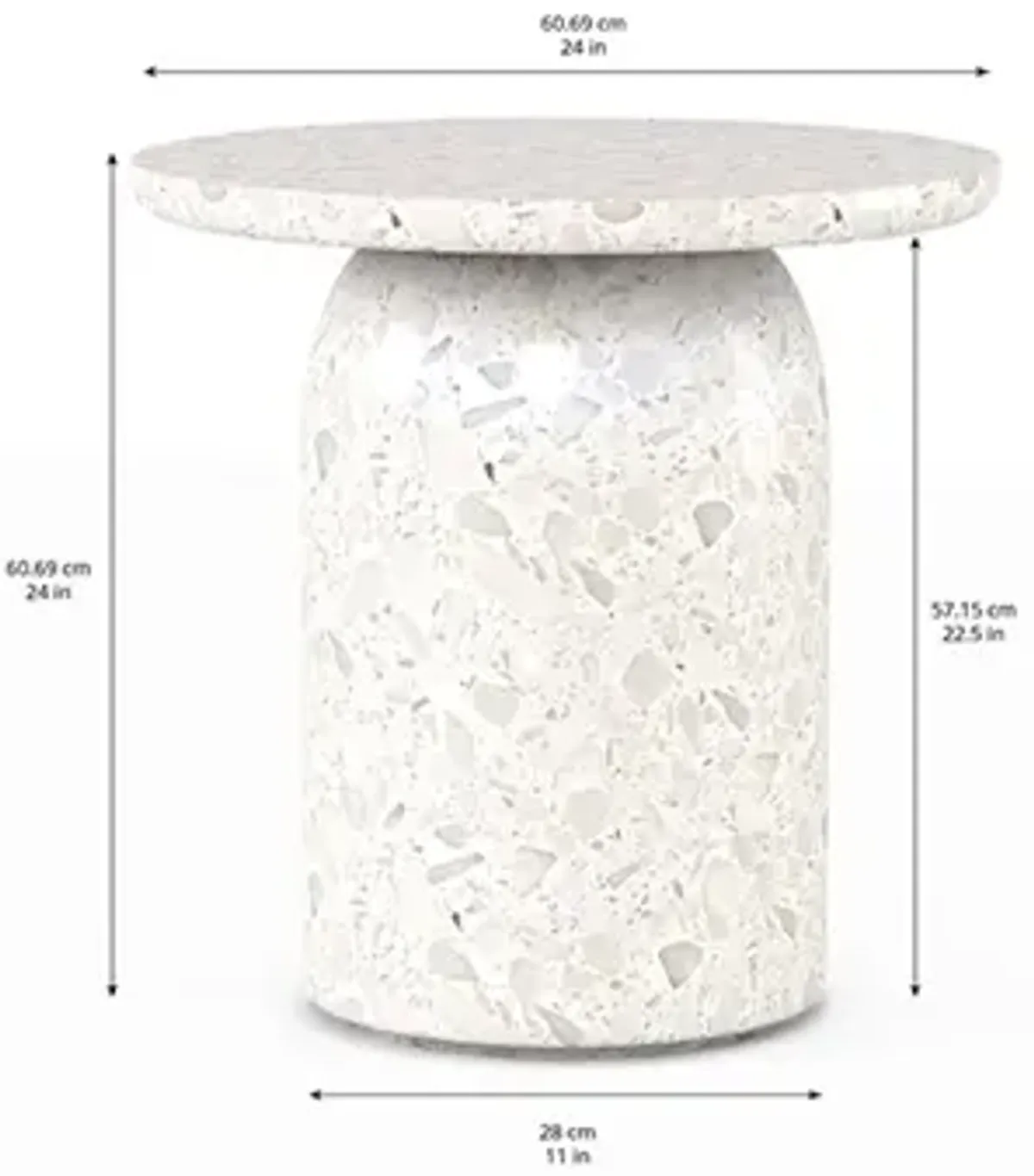 Cotiere Terrazzo End Table