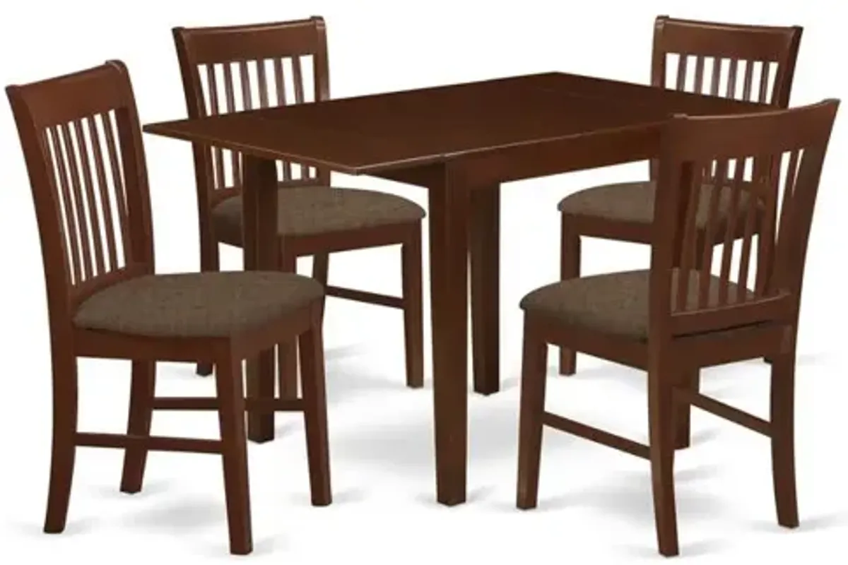 Dining Room Set Mahogany, NDNO5-MAH-C