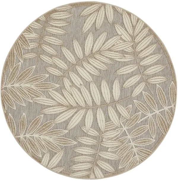Aloha ALH18 Natural 4' x Round Rug