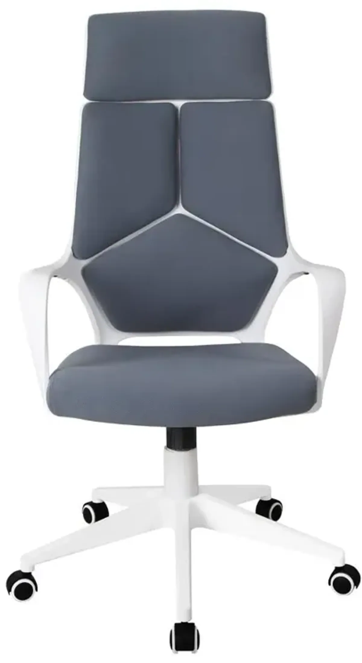 Techni Mobili Modern Studio Office Chair, Grey/White