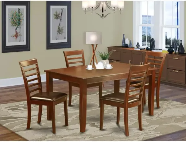 5 PC Formal Table set for 4 - Dining Table with 4 Dining Chairs