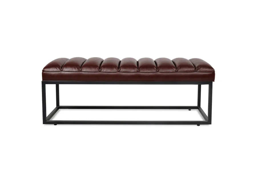 Metal Base Upholstered Bench For Bedroom For Entryway