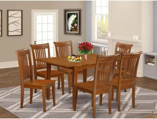 7 Pc Kitchen nook Dining set-Kitchen Table and 6 Dining Chairs