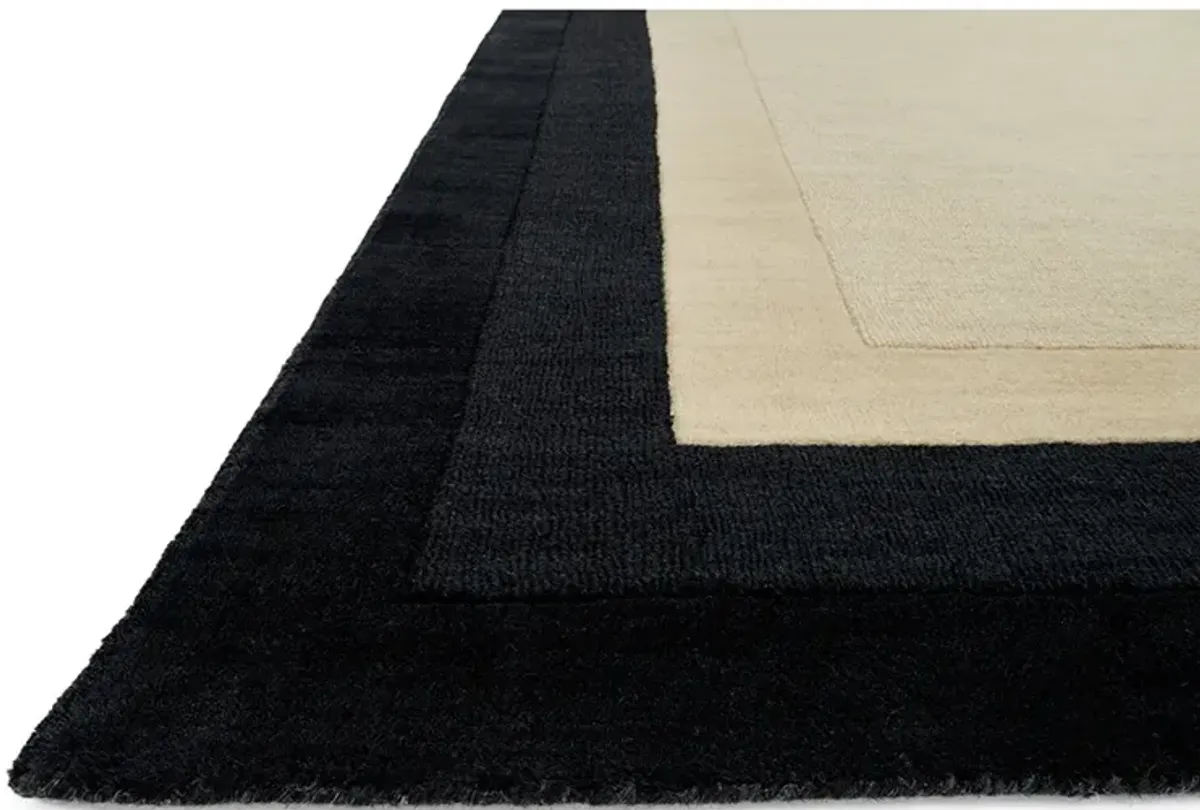 Hamilton Ivory/Charcoal 9'3" x 13' Rug